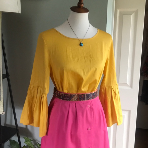 Jane and Delancy Tops - Jane and Delancy | gold bell sleeve top